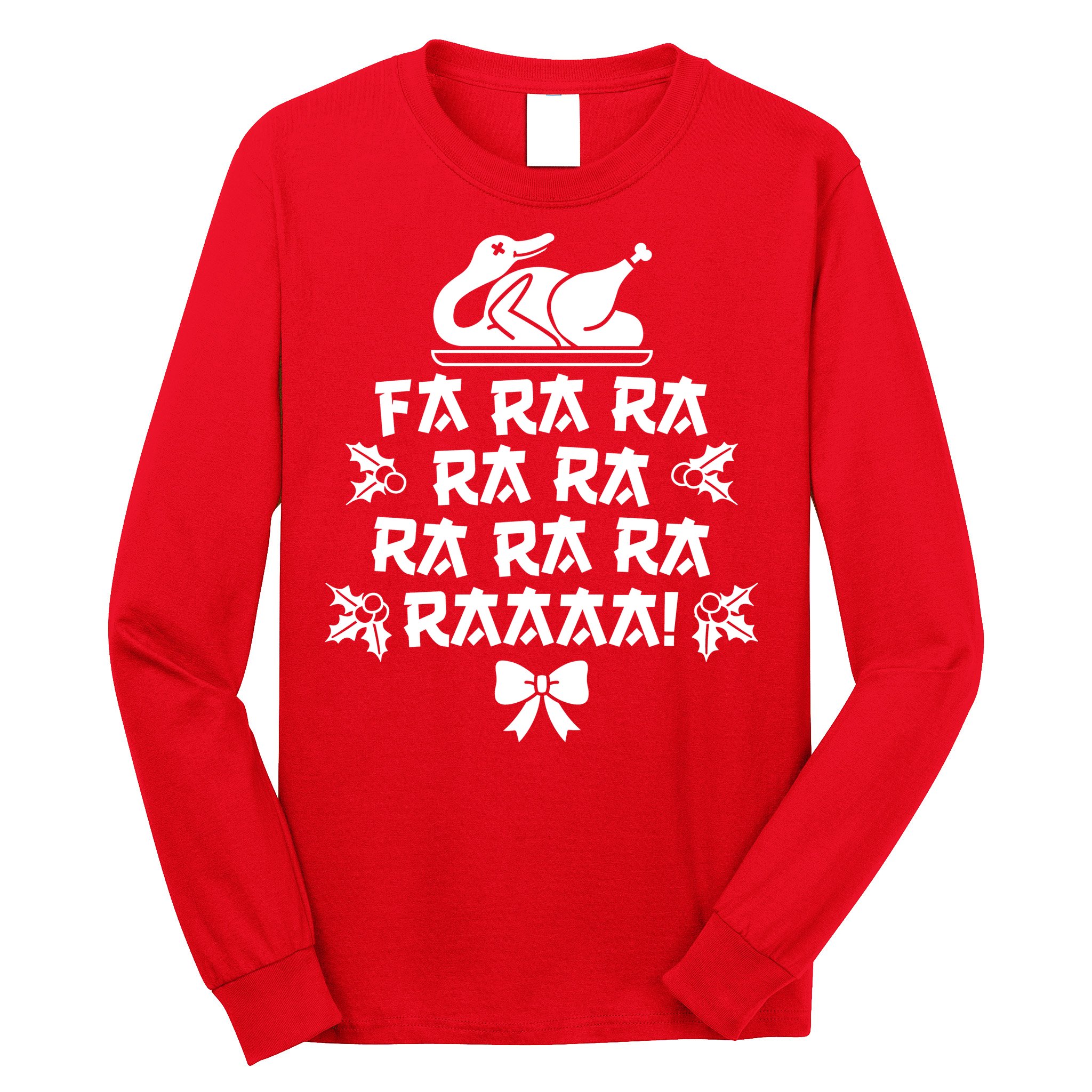 Fa Ra Ra Christmas Duck Long Sleeve Shirt