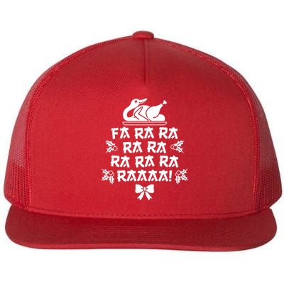 Fa Ra Ra Christmas Duck Flat Bill Trucker Hat