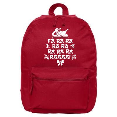 Fa Ra Ra Christmas Duck 16 in Basic Backpack