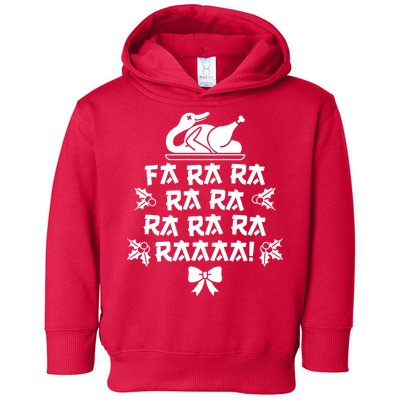 Fa Ra Ra Christmas Duck Toddler Hoodie