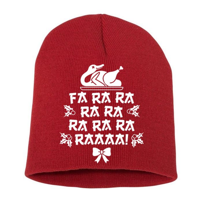 Fa Ra Ra Christmas Duck Short Acrylic Beanie