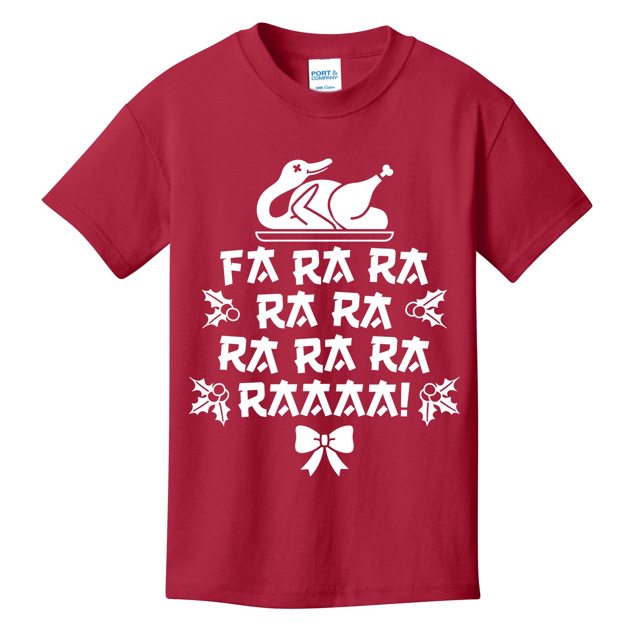 Fa Ra Ra Christmas Duck Kids T-Shirt