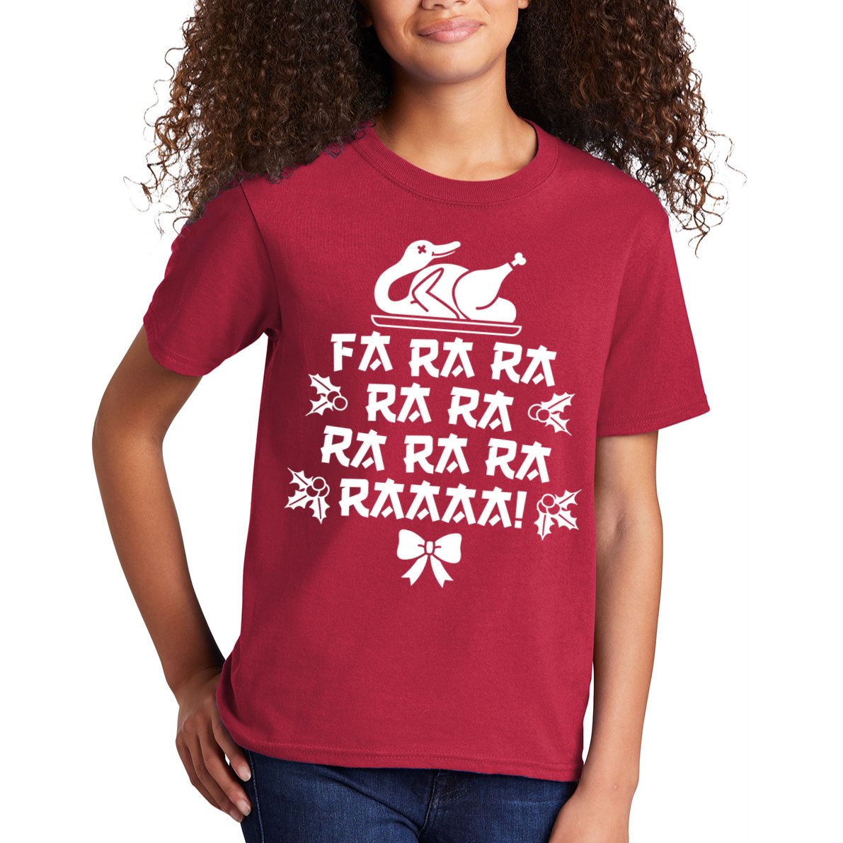 Fa Ra Ra Christmas Duck Kids T-Shirt
