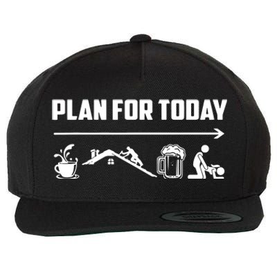 Funny Roofing Roofer Plan For Today Coffee Roofing Beer Wool Snapback Cap