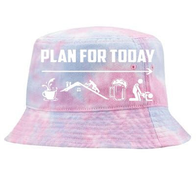 Funny Roofing Roofer Plan For Today Coffee Roofing Beer Tie-Dyed Bucket Hat