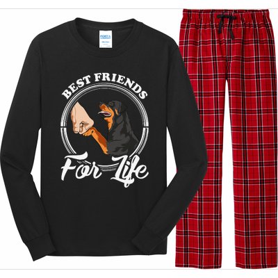 Funny Rottweiler Rottweiler Lover Long Sleeve Pajama Set