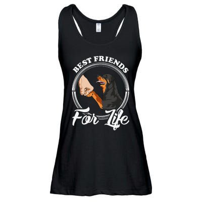 Funny Rottweiler Rottweiler Lover Ladies Essential Flowy Tank