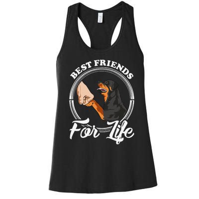 Funny Rottweiler Rottweiler Lover Women's Racerback Tank