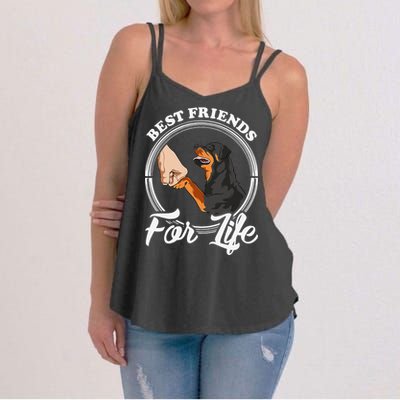 Funny Rottweiler Rottweiler Lover Women's Strappy Tank