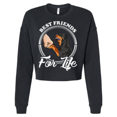 Funny Rottweiler Rottweiler Lover Cropped Pullover Crew