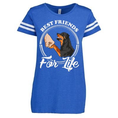 Funny Rottweiler Rottweiler Lover Enza Ladies Jersey Football T-Shirt