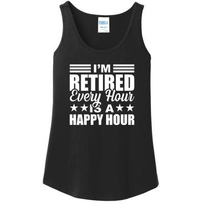 Funny Retired Retirement Ladies Essential Tank