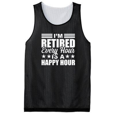 Funny Retired Retirement Mesh Reversible Basketball Jersey Tank