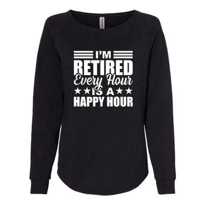 Funny Retired Retirement Womens California Wash Sweatshirt