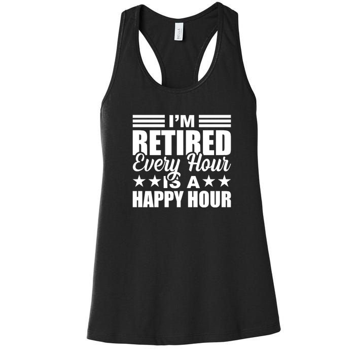 Funny Retired Retirement Women's Racerback Tank