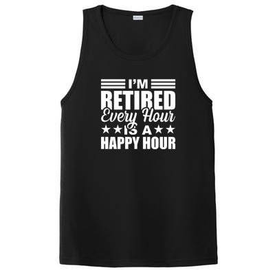 Funny Retired Retirement PosiCharge Competitor Tank