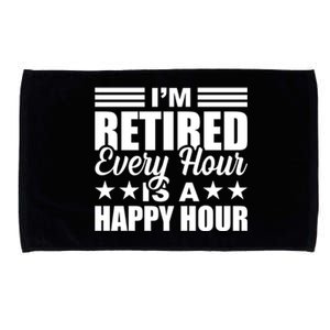 Funny Retired Retirement Microfiber Hand Towel