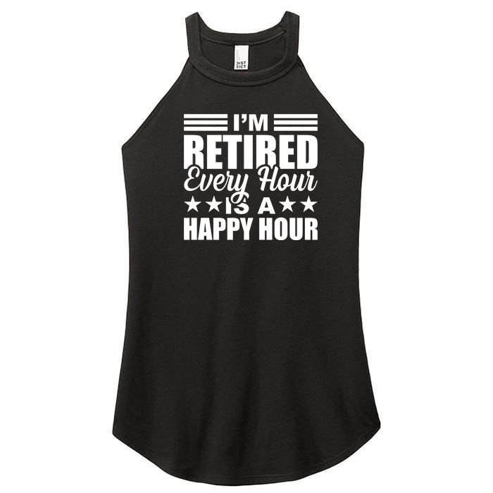 Funny Retired Retirement Women's Perfect Tri Rocker Tank