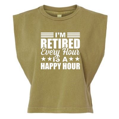 Funny Retired Retirement Garment-Dyed Women's Muscle Tee