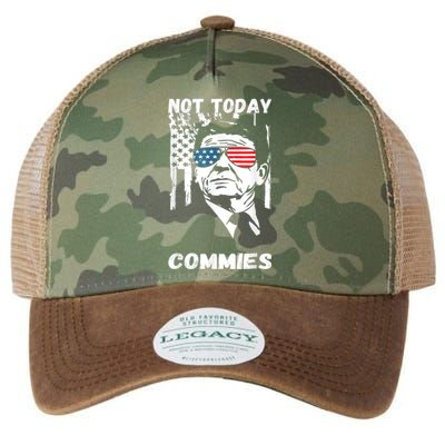 Funny Ronald Reagan Not Today Commie Political Humor Legacy Tie Dye Trucker Hat