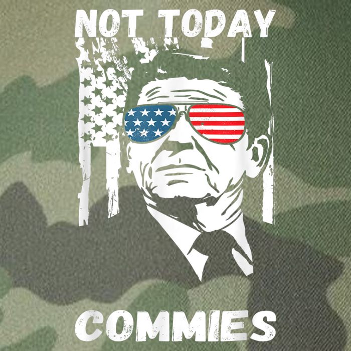 Funny Ronald Reagan Not Today Commie Political Humor Legacy Tie Dye Trucker Hat