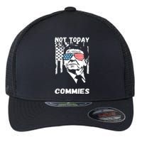 Funny Ronald Reagan Not Today Commie Political Humor Flexfit Unipanel Trucker Cap