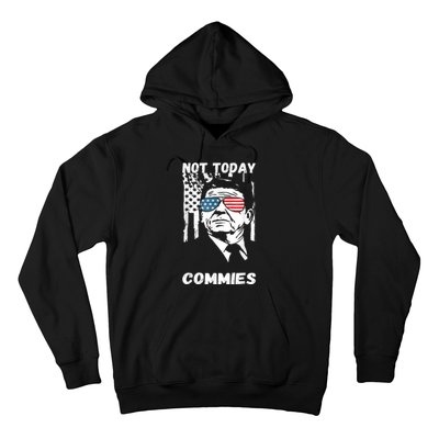 Funny Ronald Reagan Not Today Commie Political Humor Hoodie