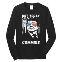 Funny Ronald Reagan Not Today Commie Political Humor Long Sleeve Shirt