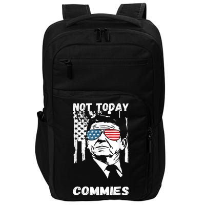 Funny Ronald Reagan Not Today Commie Political Humor Impact Tech Backpack