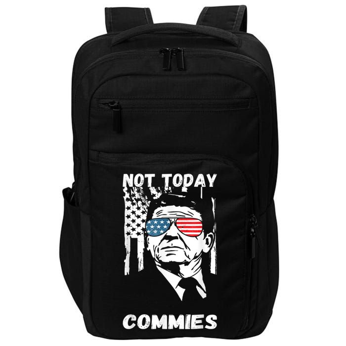 Funny Ronald Reagan Not Today Commie Political Humor Impact Tech Backpack