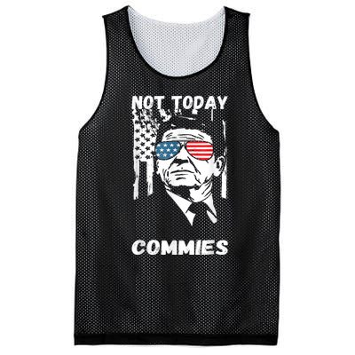 Funny Ronald Reagan Not Today Commie Political Humor Mesh Reversible Basketball Jersey Tank