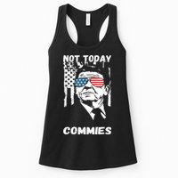 Funny Ronald Reagan Not Today Commie Political Humor Womens Tank Top