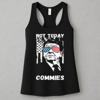 Funny Ronald Reagan Not Today Commie Political Humor Womens Tank Top