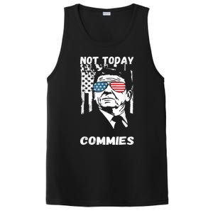 Funny Ronald Reagan Not Today Commie Political Humor PosiCharge Competitor Tank