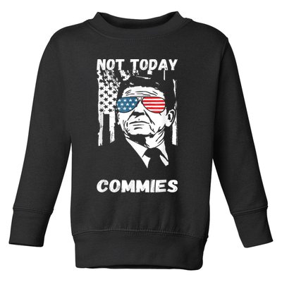 Funny Ronald Reagan Not Today Commie Political Humor Toddler Sweatshirt