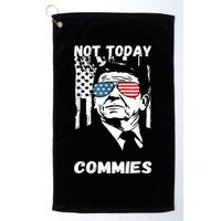 Funny Ronald Reagan Not Today Commie Political Humor Golf Towel