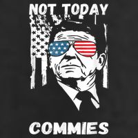 Funny Ronald Reagan Not Today Commie Political Humor Golf Towel