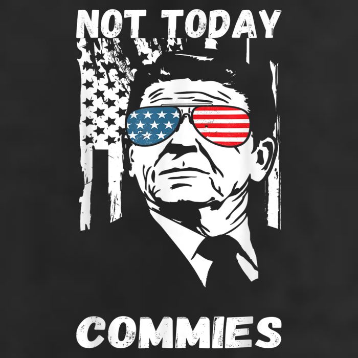 Funny Ronald Reagan Not Today Commie Political Humor Golf Towel