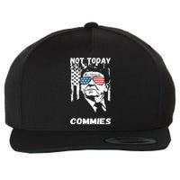 Funny Ronald Reagan Not Today Commie Political Humor Wool Snapback Cap