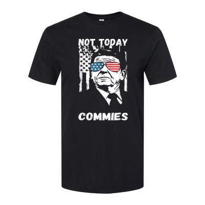 Funny Ronald Reagan Not Today Commie Political Humor Softstyle CVC T-Shirt