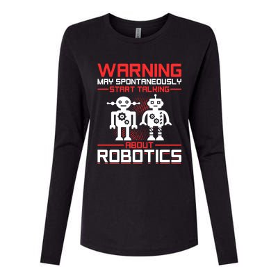 Funny Robot Robotics Robots Gift Womens Cotton Relaxed Long Sleeve T-Shirt