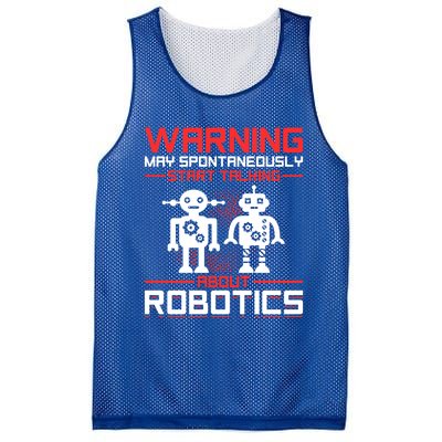 Funny Robot Robotics Robots Gift Mesh Reversible Basketball Jersey Tank