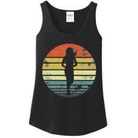 Funny Running Retro Vintage Fitness Jogging Ladies Essential Tank