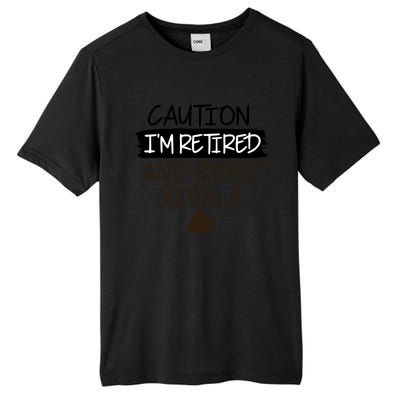 Funny Retired Retirement Gift Tall Fusion ChromaSoft Performance T-Shirt