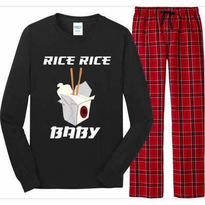 Funny Rice Rice Baby Gift Funny Cool Chinese Asian Food Gift Long Sleeve Pajama Set