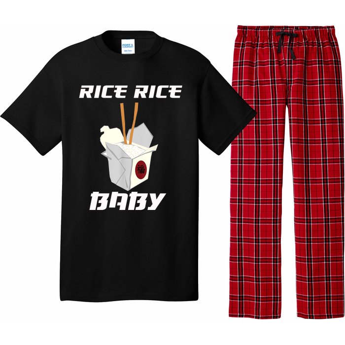 Funny Rice Rice Baby Gift Funny Cool Chinese Asian Food Gift Pajama Set