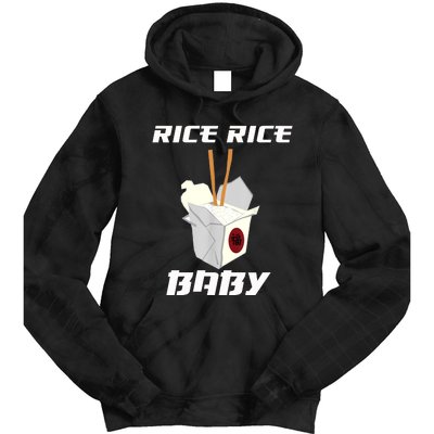 Funny Rice Rice Baby Gift Funny Cool Chinese Asian Food Gift Tie Dye Hoodie