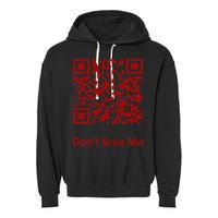 Funny Rick Roll Meme QR Code Scan for Laughs and Fun Garment-Dyed Fleece Hoodie