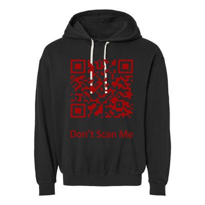 Funny Rick Roll Meme QR Code Scan for Laughs and Fun Garment-Dyed Fleece Hoodie