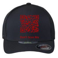 Funny Rick Roll Meme QR Code Scan for Laughs and Fun Flexfit Unipanel Trucker Cap